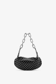 Le 54 black strass shoulder bag