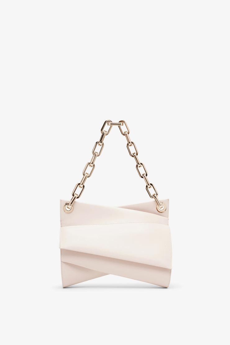 Loubitwist beige leather shoulder bag