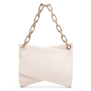 Loubitwist beige leather shoulder bag