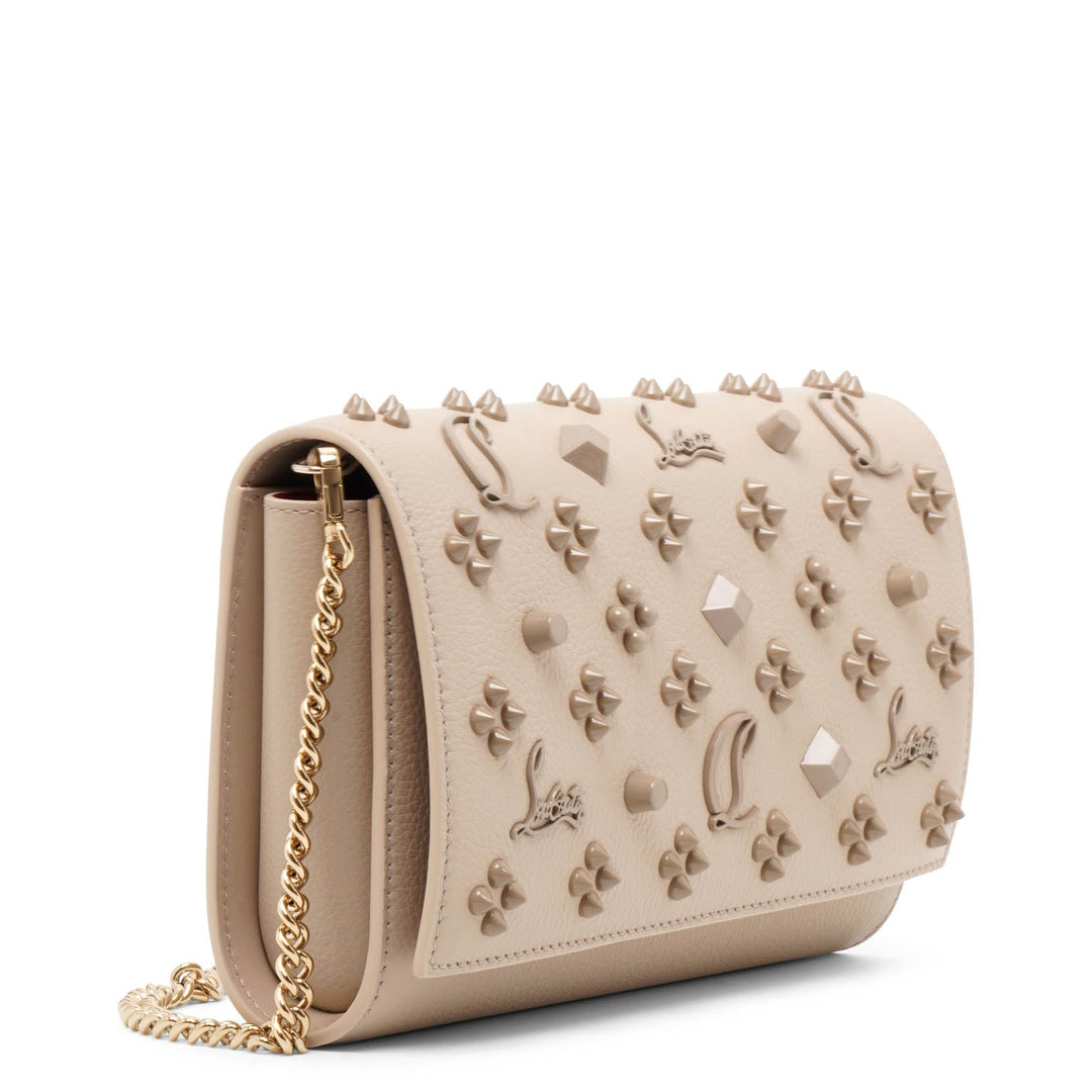 Christian Louboutin | Paloma beige leather clutch | Savannahs