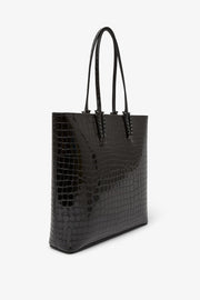 Cabata black calf ali zipper tote bag