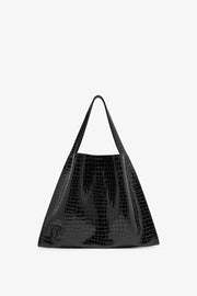 Le 54 black calf ali tote bag