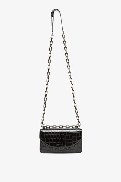 【送料&関税込】Christian Louboutin Loubi54 Small Shoulder B Loubi54 satin shoulder bag in pink - Christian Louboutin