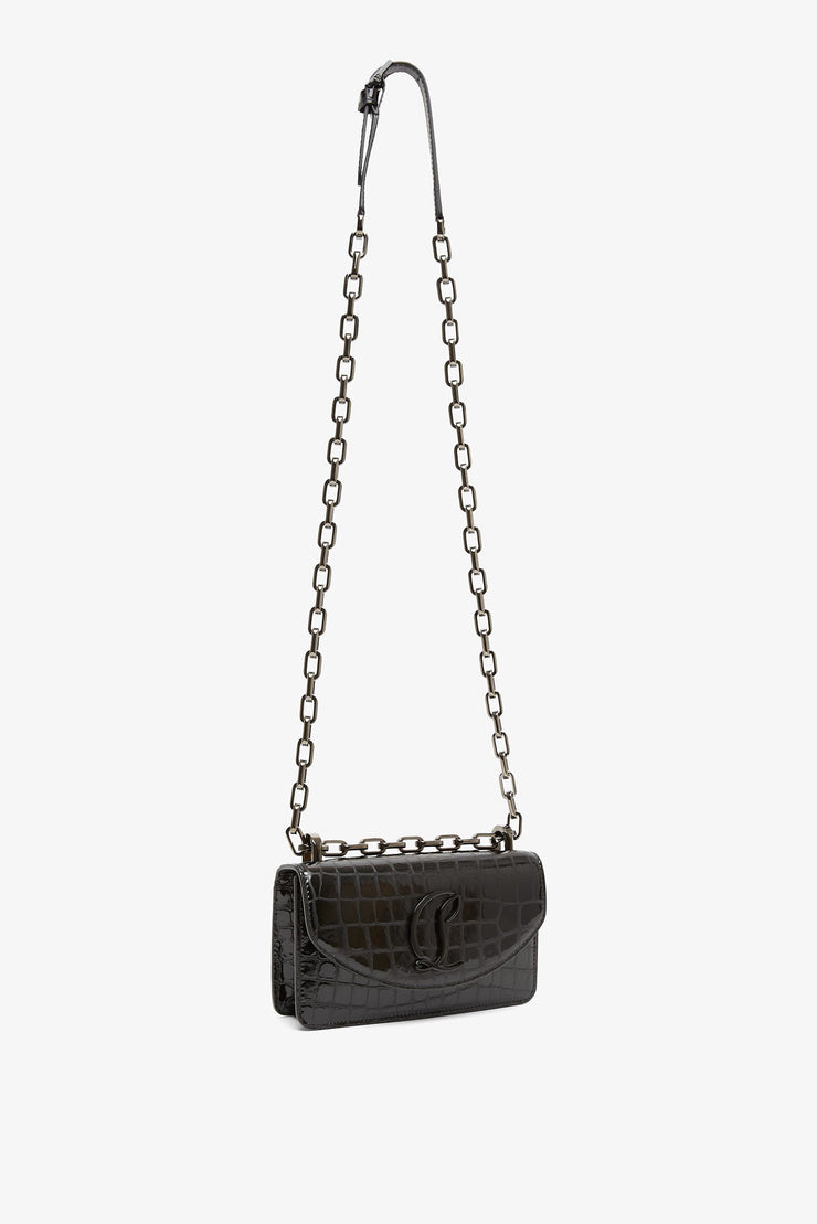 Loubi 54 black calf ali crossbody bag