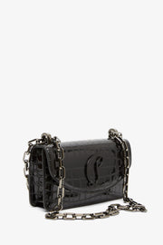 Loubi 54 black calf ali crossbody bag