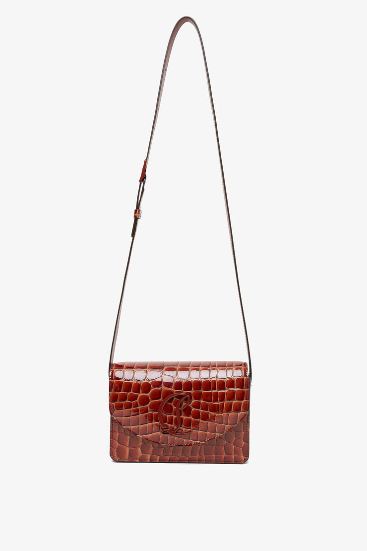 Loubi 54 brown calf ali crossbody bag