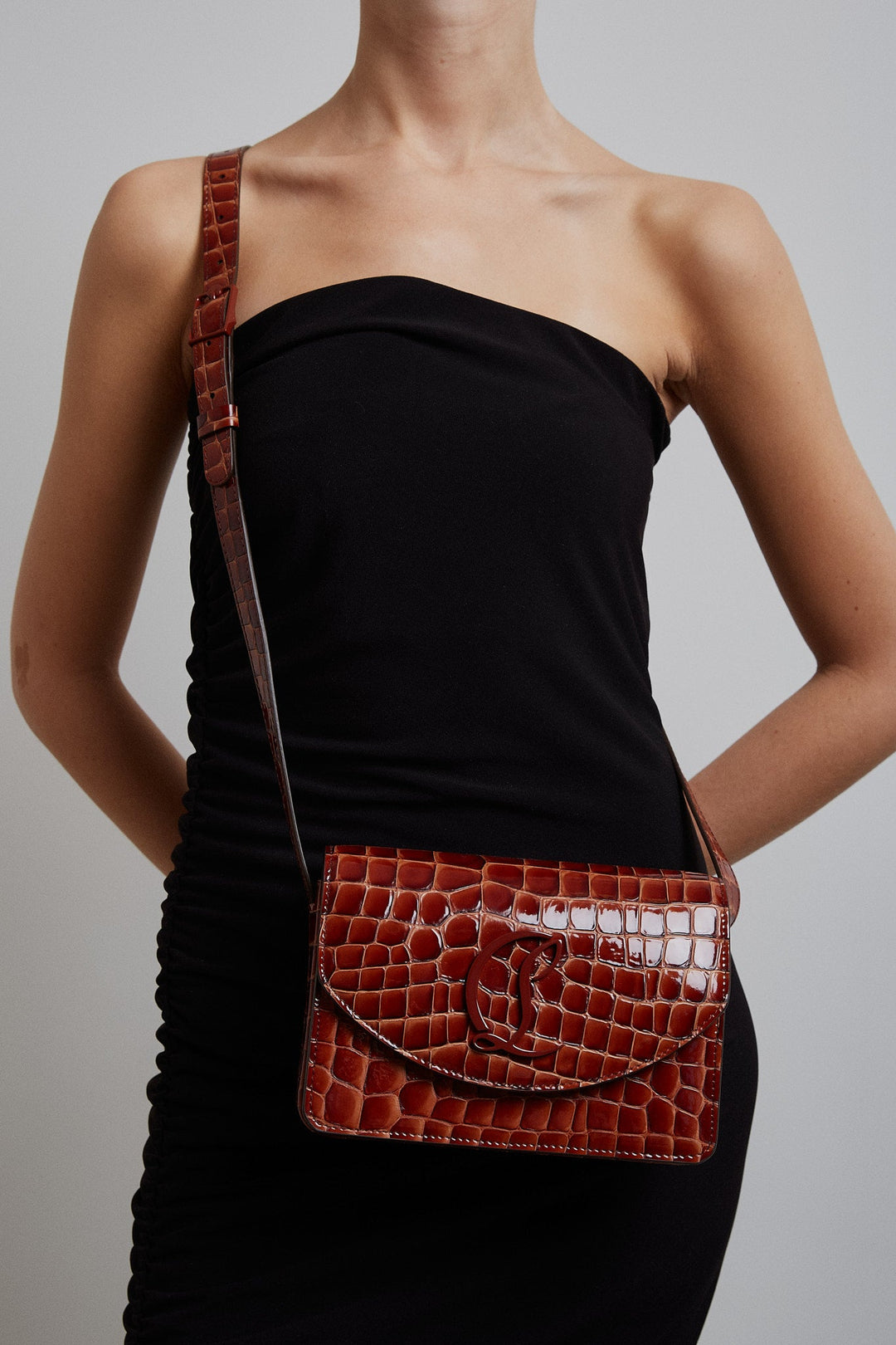 Christian Louboutin | Loubi 54 brown calf ali crossbody bag