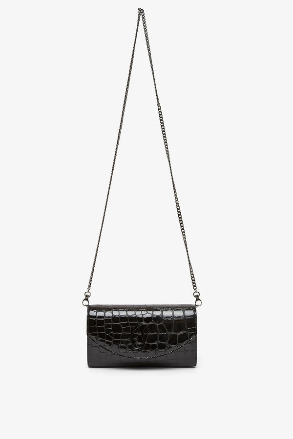 Loubi 54 black calf ali wallet on chain bag