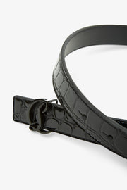 CL 25mm logo calf ali black belt