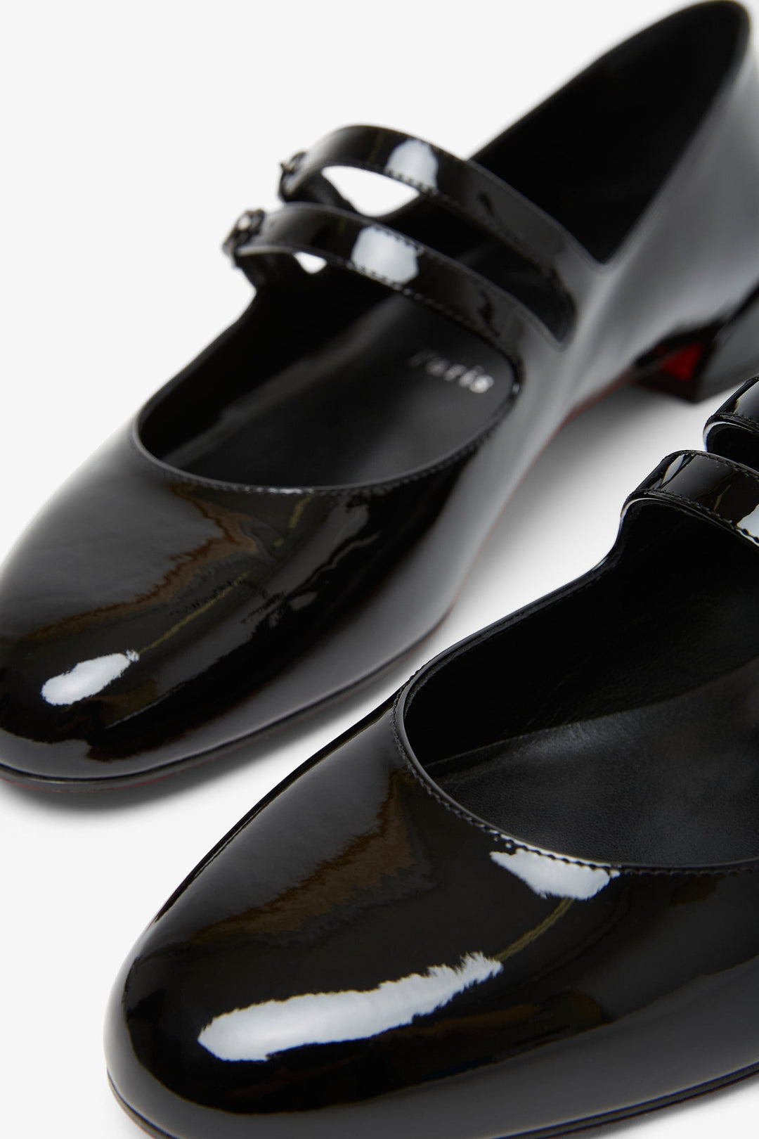 Christian Louboutin | Sweet Jane black patent ballerinas