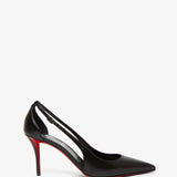 Apostrophatoric 80 black leather pumps