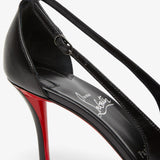 Apostrophatoric 80 black leather pumps