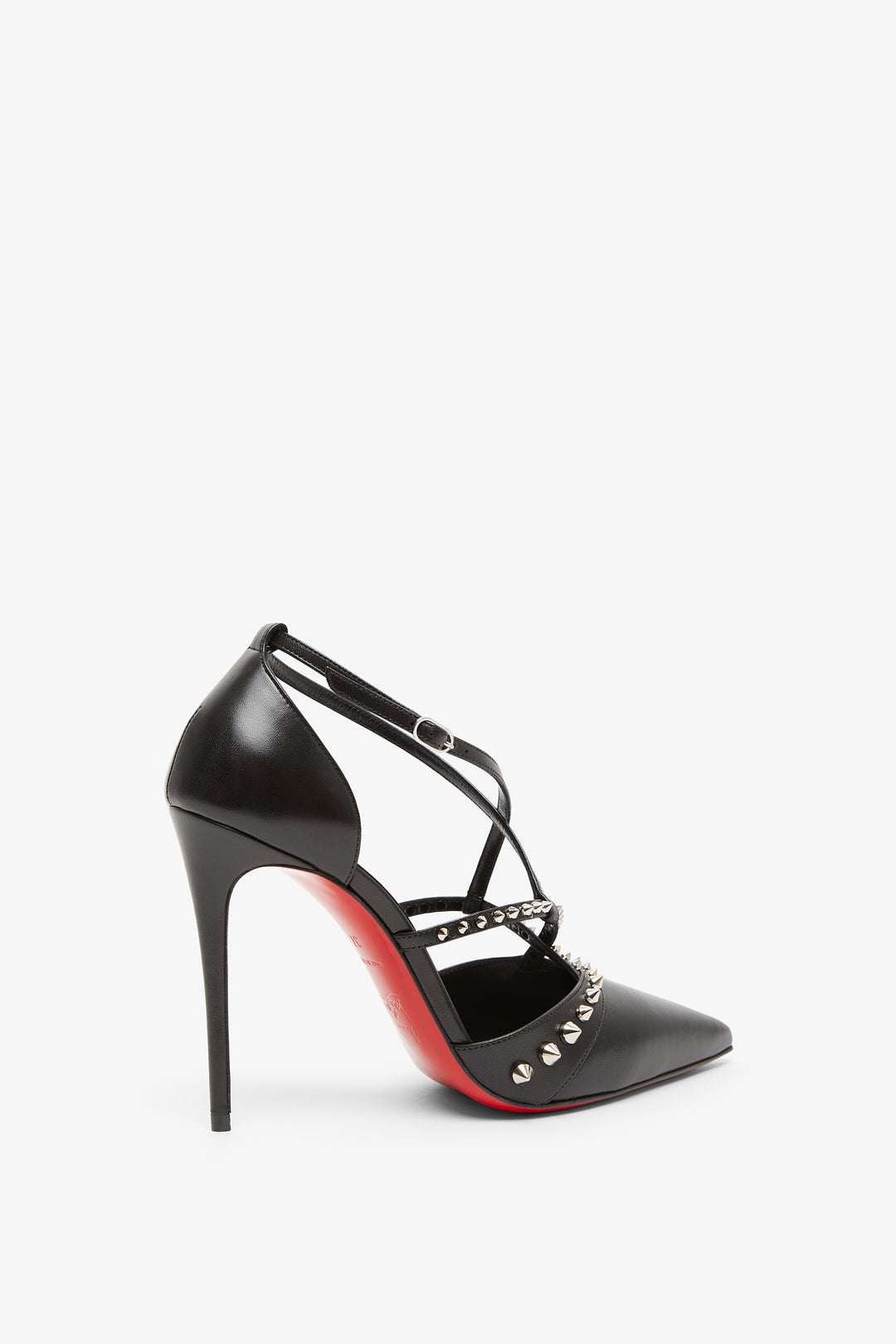 Christian Louboutin Tatooshka Spikes 100mm Leather Pumps Black