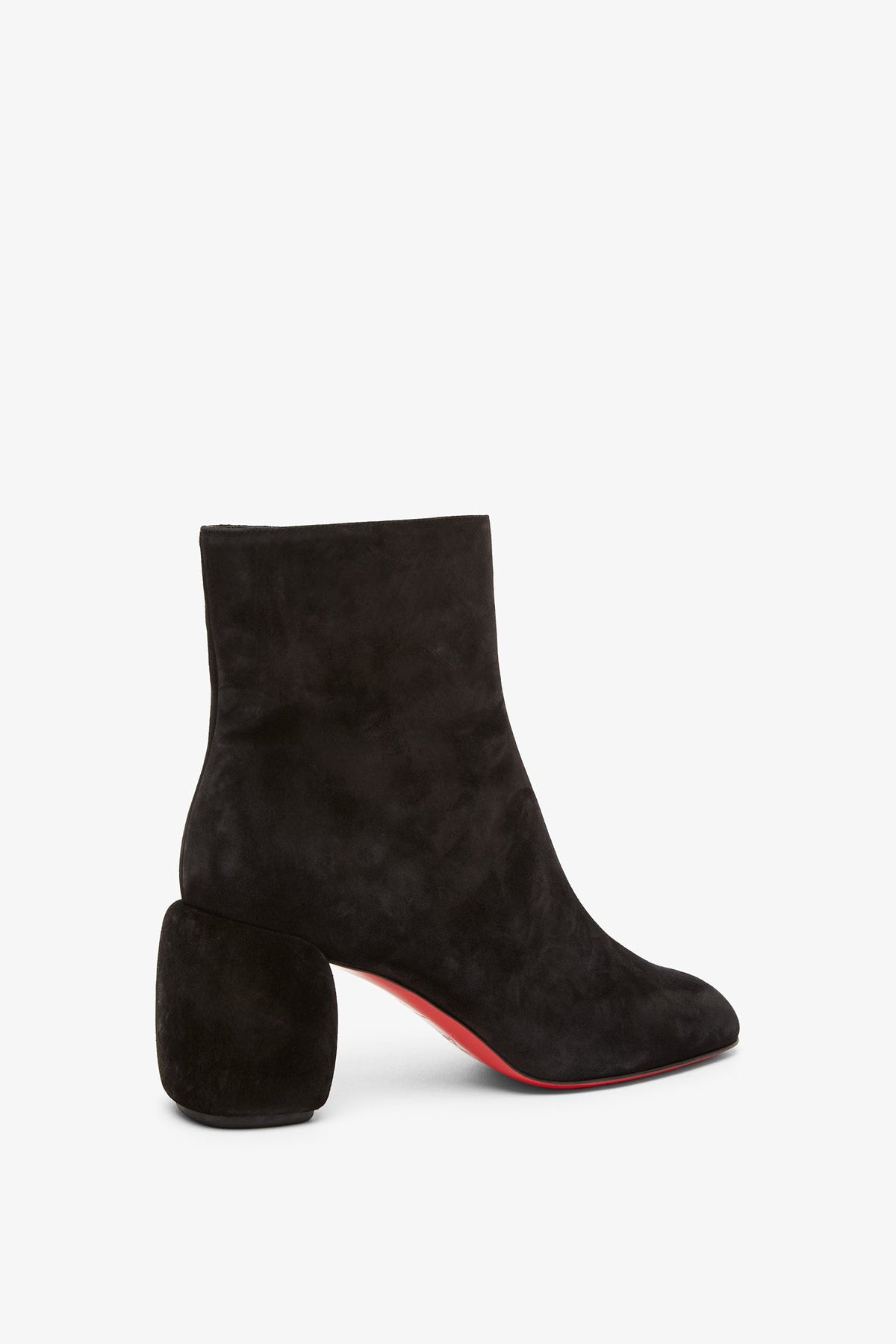 Shop Christian Louboutin Minny 70 Black Suede Boots