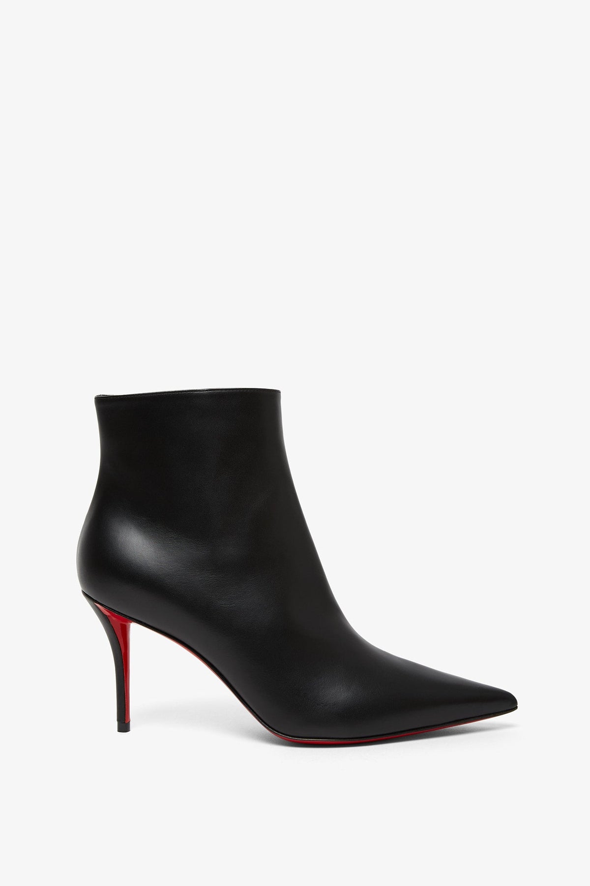 Shop Christian Louboutin So Apostropha 80 Black Leather Boots