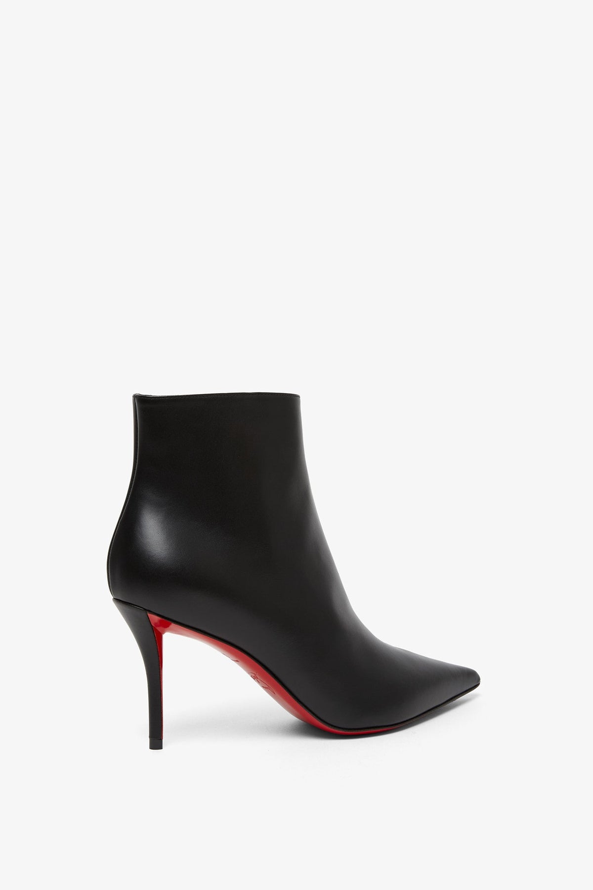 Shop Christian Louboutin So Apostropha 80 Black Leather Boots