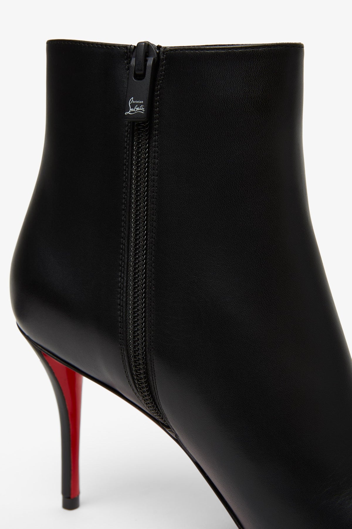 Shop Christian Louboutin So Apostropha 80 Black Leather Boots