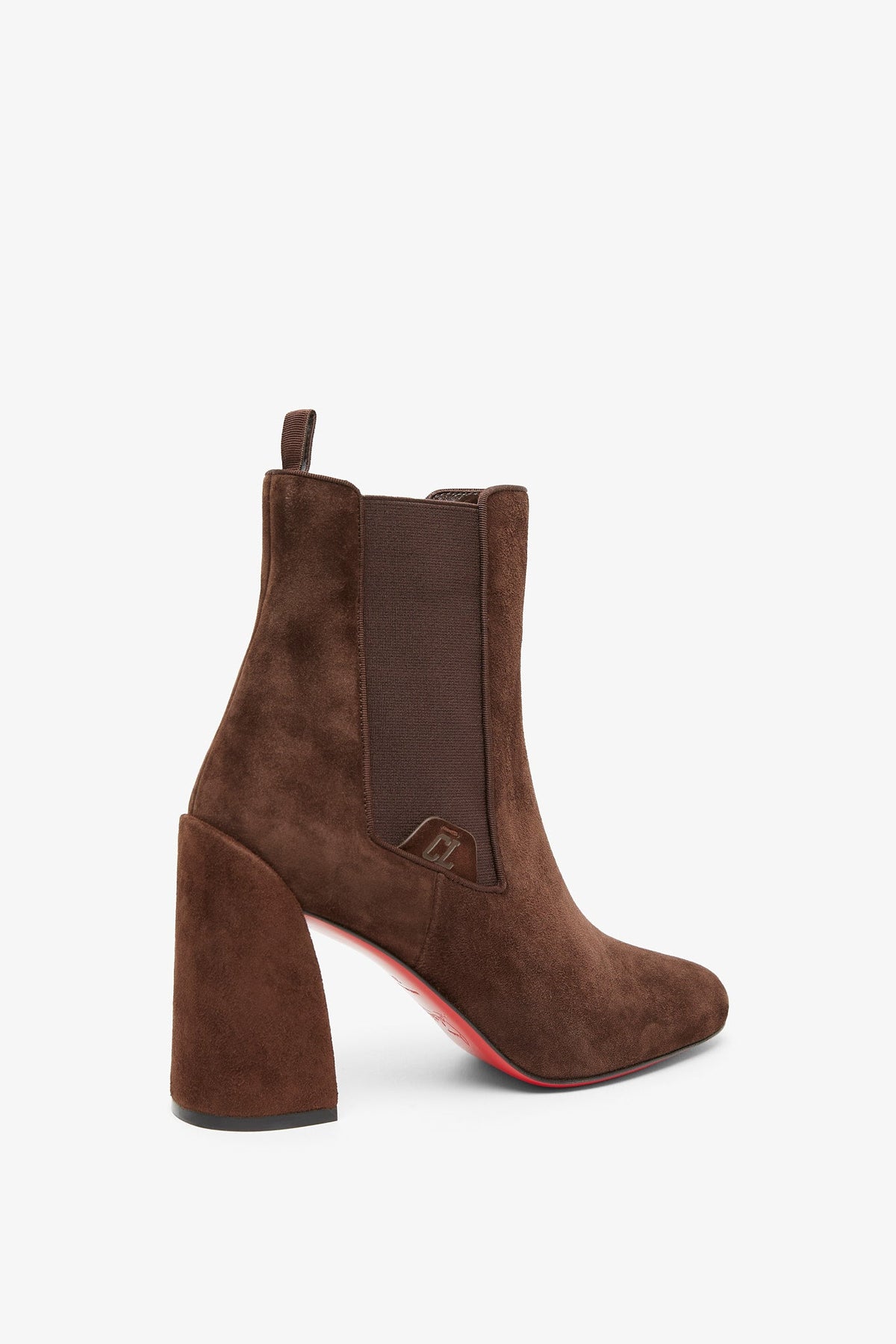 Shop Christian Louboutin Turelastic 85 Brown Suede Boots