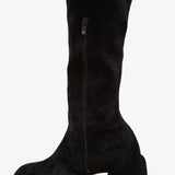 Minny 70 black suede over knee boots