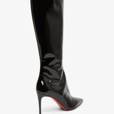 Sporty Kate 85 black patent boots