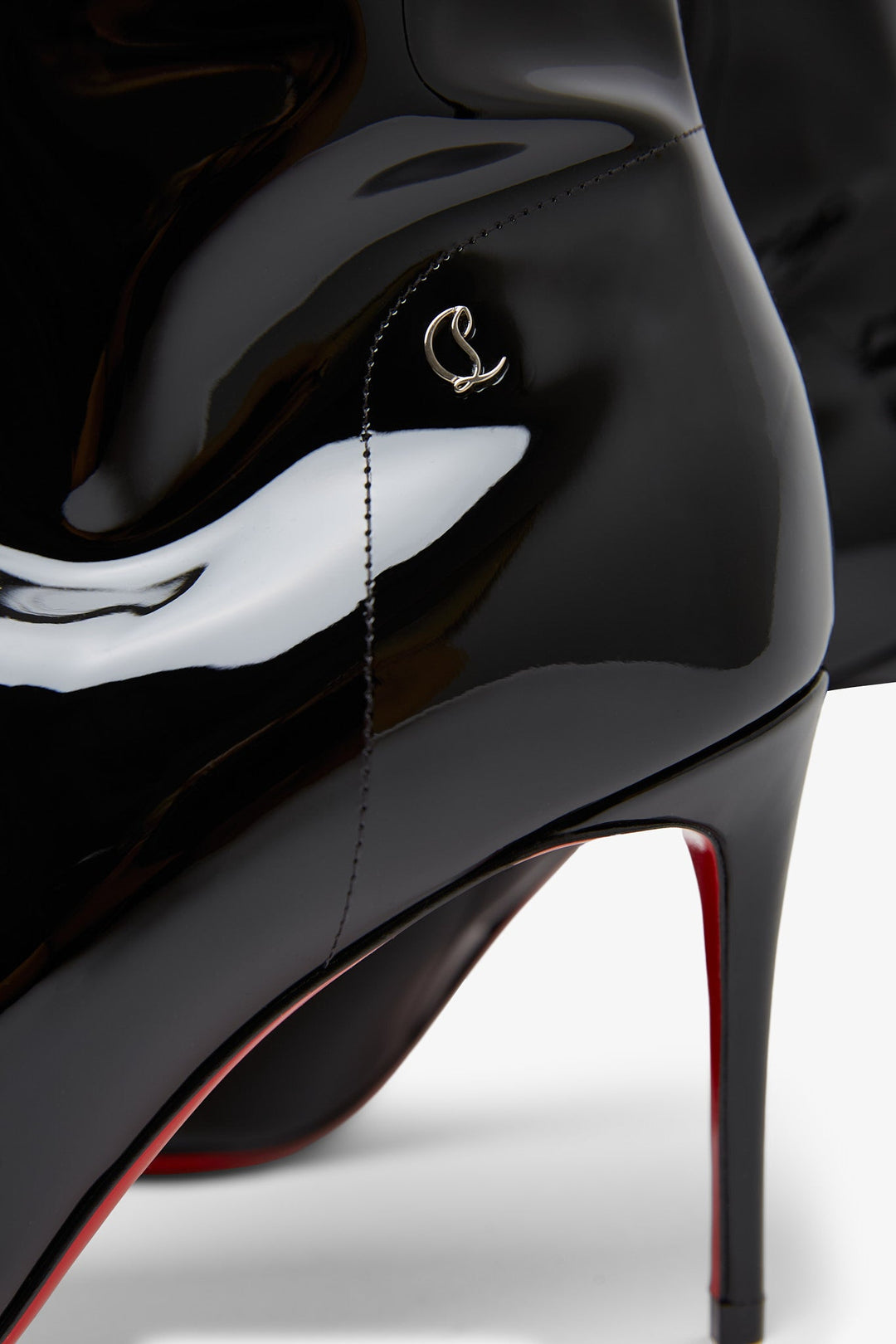 【Christian Louboutin】 Sportyケイト 85 patentレザーパンプス Sporty Kate 85 patent leather pumps in orange - Christian