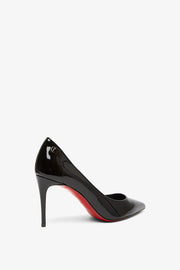 Sporty Kate 85 black patent pumps