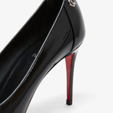 Sporty Kate 85 black patent pumps