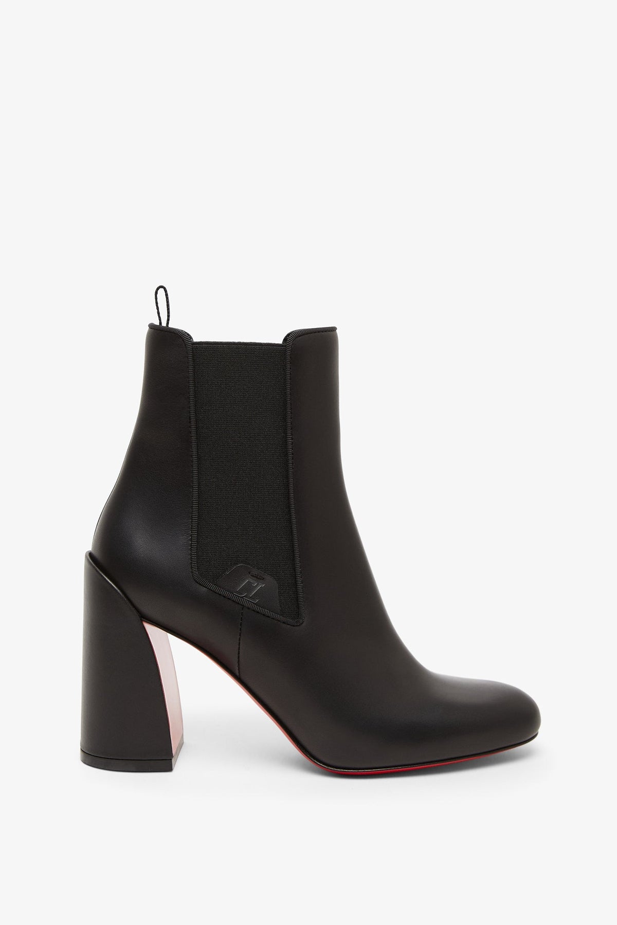 Shop Christian Louboutin Turelastic 85 Black Leather Boots