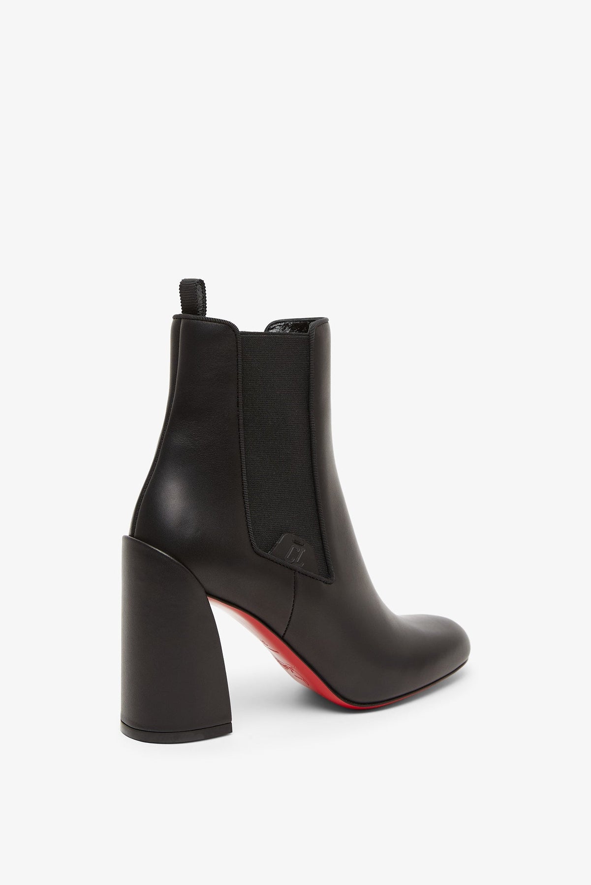 Shop Christian Louboutin Turelastic 85 Black Leather Boots