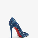 Kate 100 denim brodé pumps
