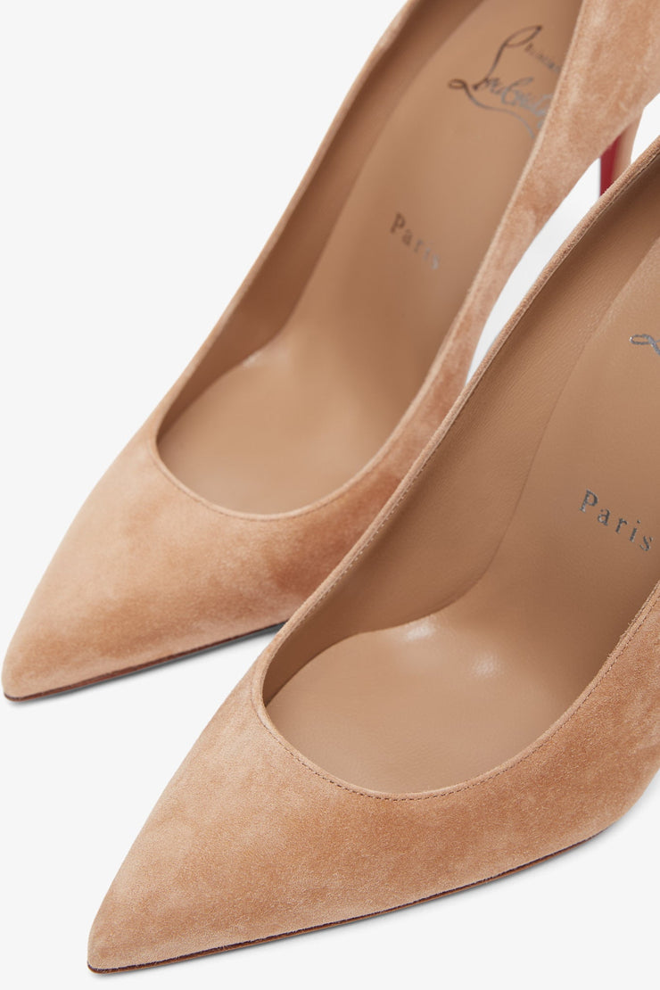 Kate 100 tan suede pumps