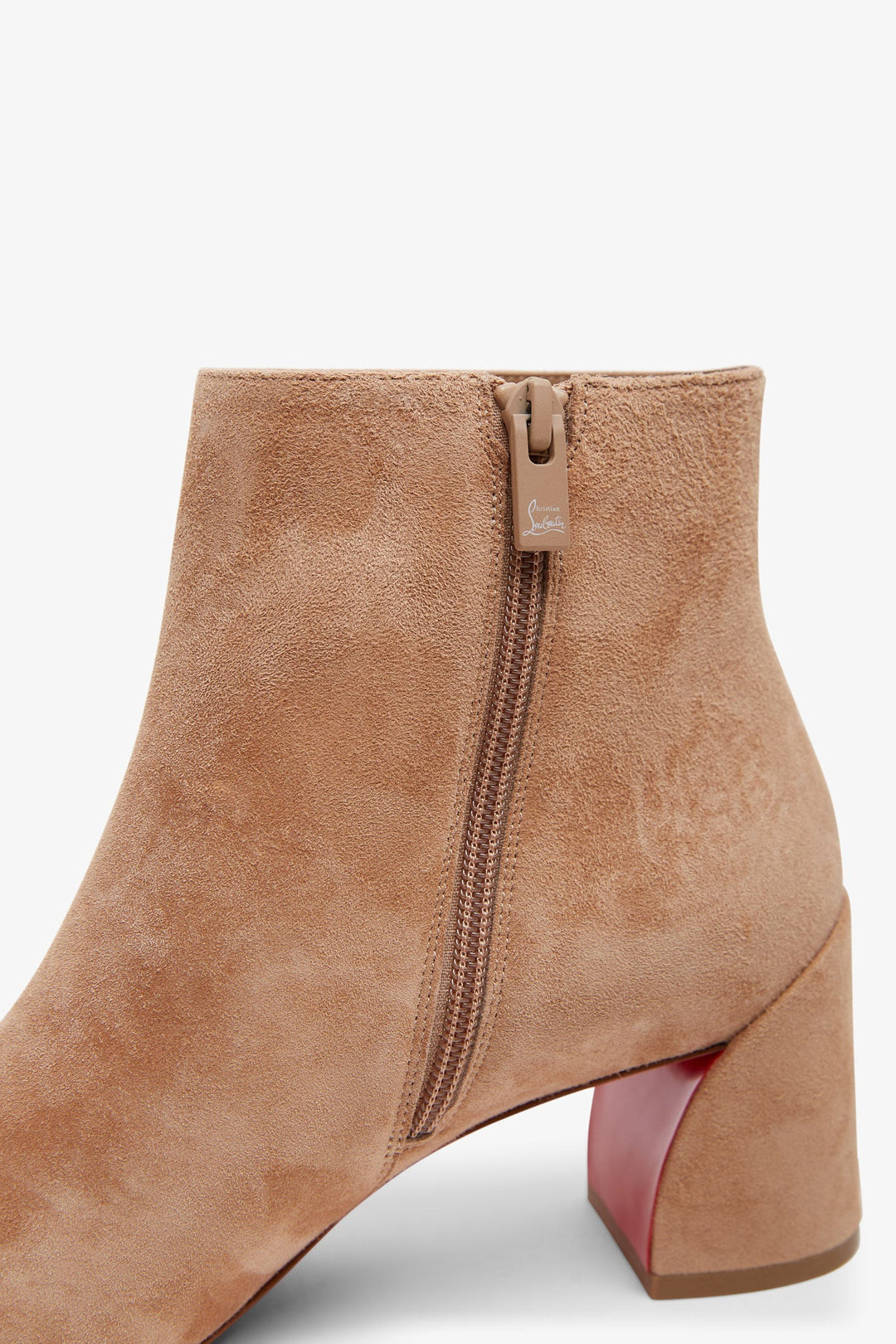 Christian louboutin tan boots hotsell