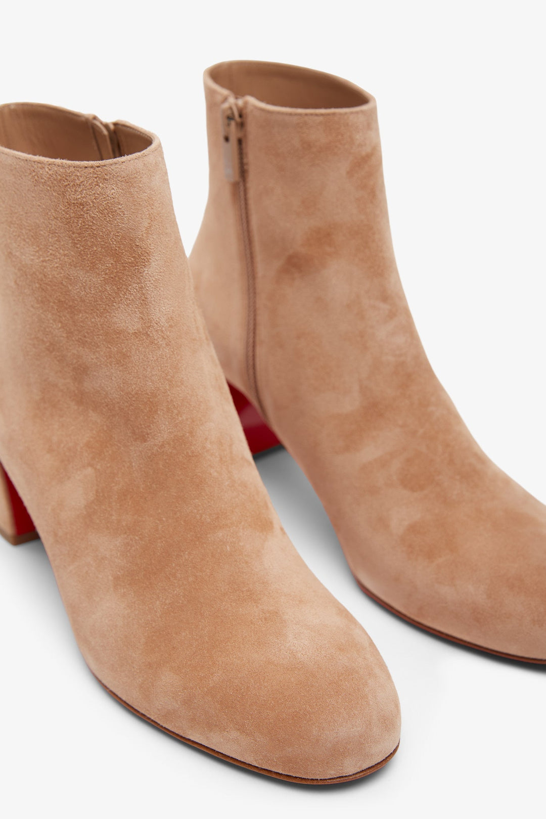 Christian louboutin tan boots best sale