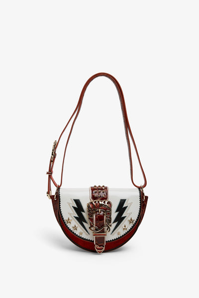 Christian Louboutin ブラスター クロスボディ ボア Funky - Pouch - Calf leather and spikes - Black - Christian