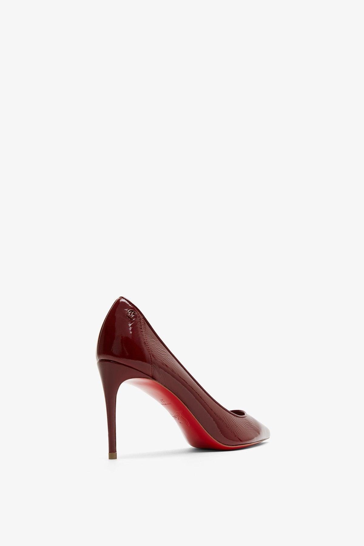 CHRISTIAN LOUBOUTIN SPORTY KATE 85 RED SOFT PATENT PUMPS