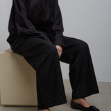 Mamadrague black soft patent ballerinas