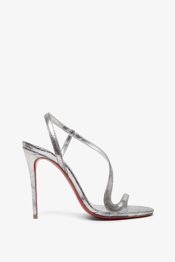 Christian Louboutin | Rosalie 100 silver sandals | Savannahs