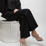 Just jewel 85 silver mules