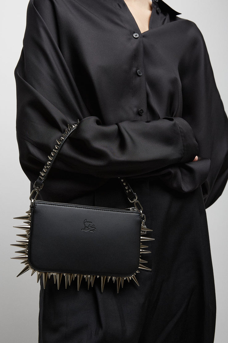 Loubila mini black spikes shoulder bag