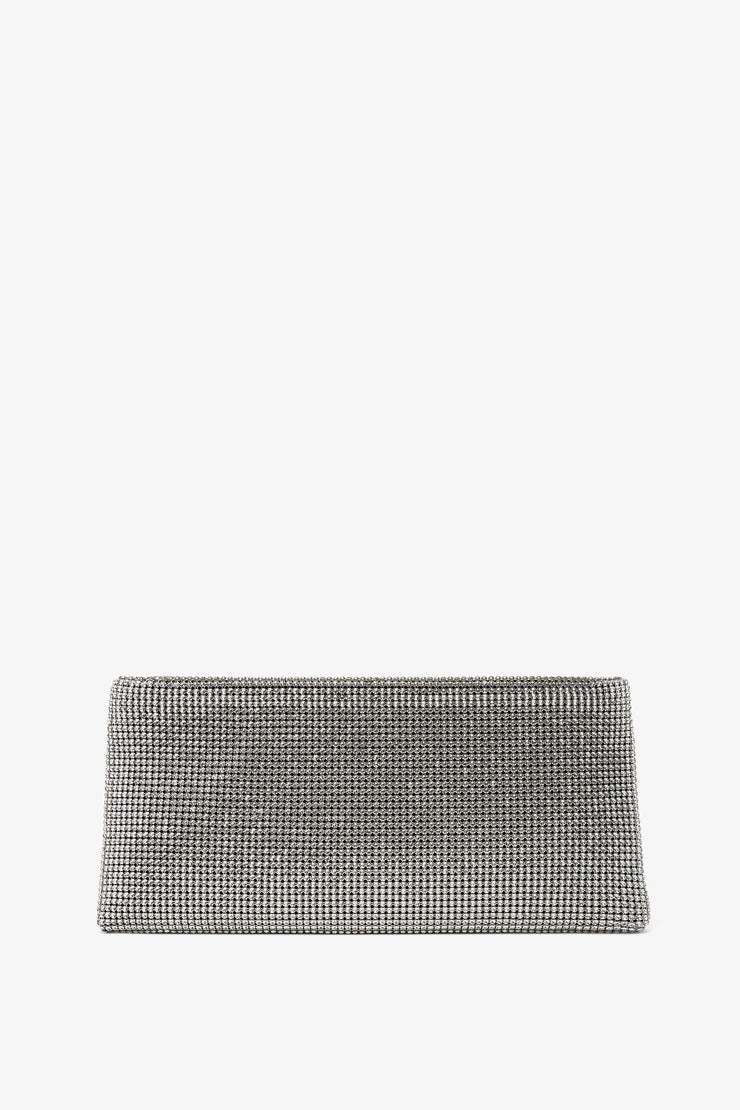 Maykimay silver crystal clutch