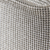 Maykimay silver crystal clutch