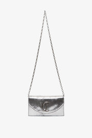 Loubi54 silver clutch