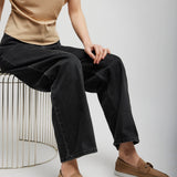 Chambeliboat beige nubuck loafers