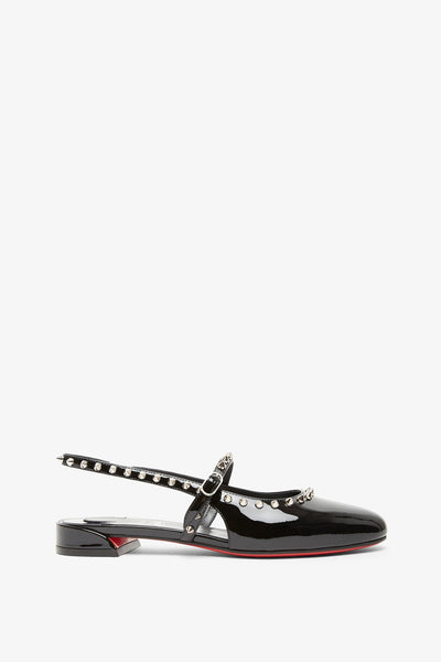 Christian Louboutin | Sweet Janispikes black patent flats | Savannahs