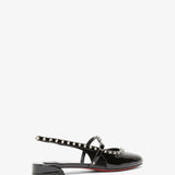 Sweet Janispikes black patent flats