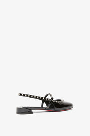 Sweet Janispikes black patent flats