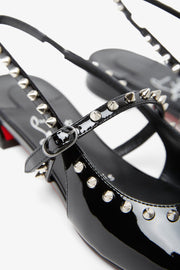 Sweet Janispikes black patent flats