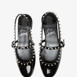 Sweet Janispikes black patent flats