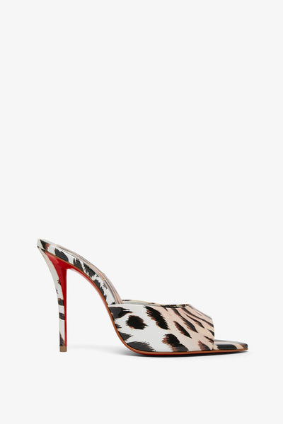 Miss Z 100 animal print patent mules