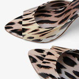 Miss Z 100 animal print patent mules